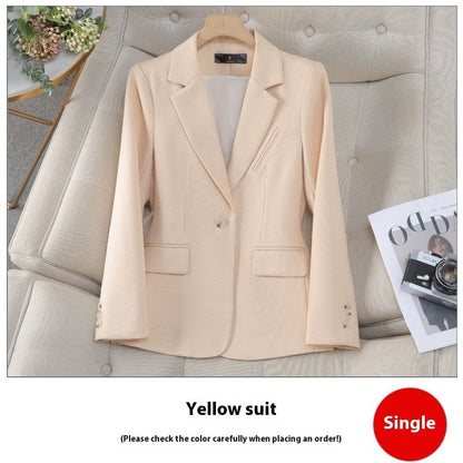 Autumn And Winter Small Suit New Temperament Goddess Style Small Suit Top