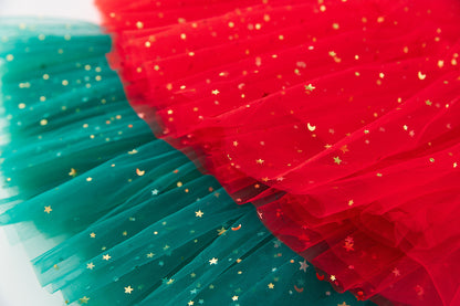 Children's Skirt Stars Moon Mesh Gauze Skirt Princess Pengpeng Skirt
