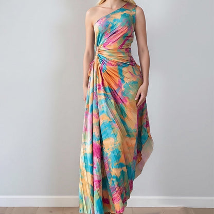 Retro Style Sexy Loose Printed Dress