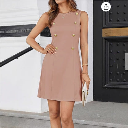 Women's Cocktail Mini Sleeveless Casual Dress