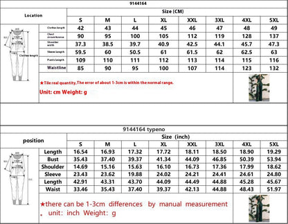 Women's Fashion Printed Long Sleeve Lapel Loose Casual Jumpsuit