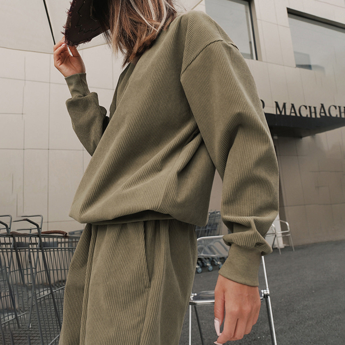 Women's Sports And Leisure Sweater Trousers Suit