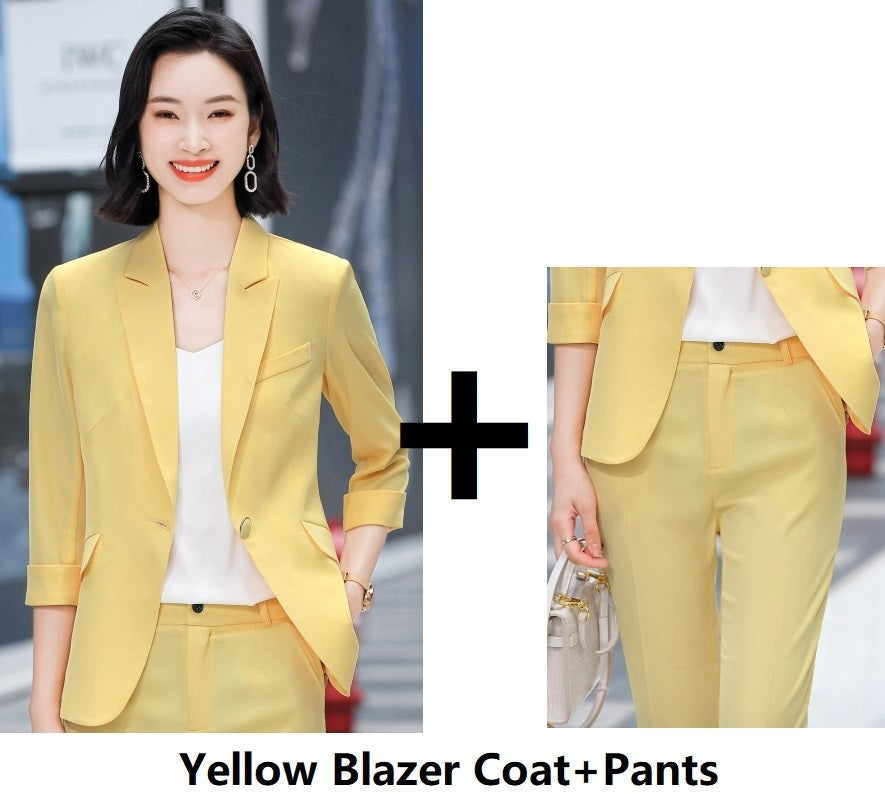 Women's Suit Suit Casual Jacket With Three-quarter Sleeves