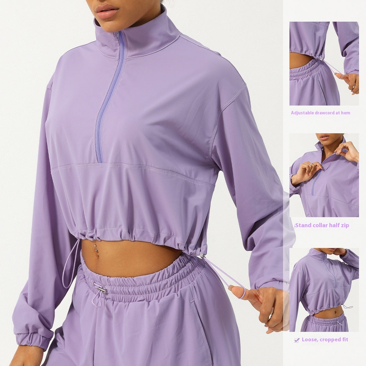 Summer Half Zipper Turtleneck Sun Protection Yoga Clothes Coat