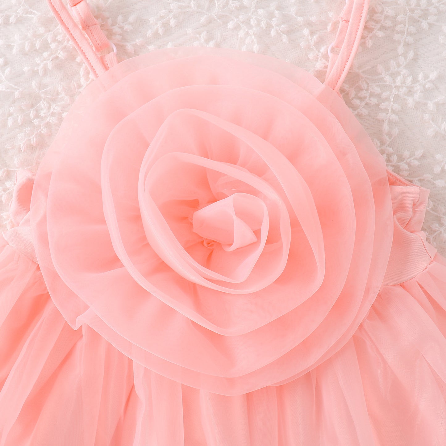 Baby And Toddler Floral Strap Mesh Dress
