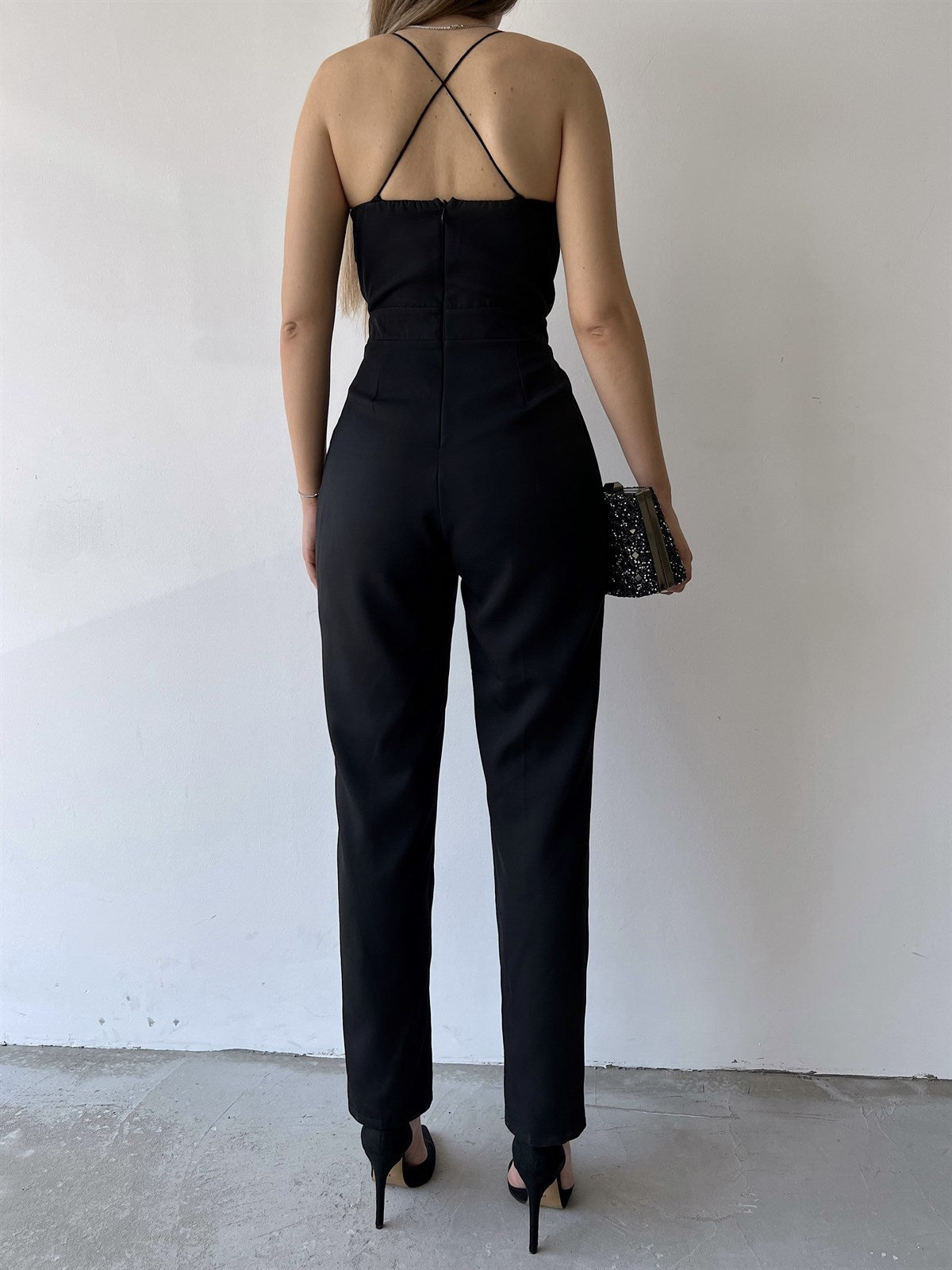 European And American Sexy V-neck Strap Slim Fit Bodysuit