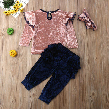 Long-sleeved three-piece suit