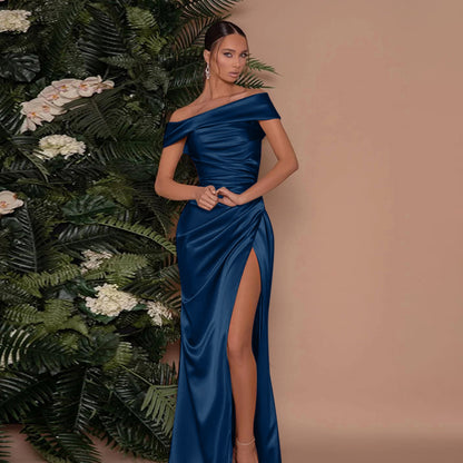 Socialite Style Elegant Women's Split Dress