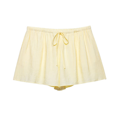 Wrinkle Effect Kimono Coat Shorts Suit