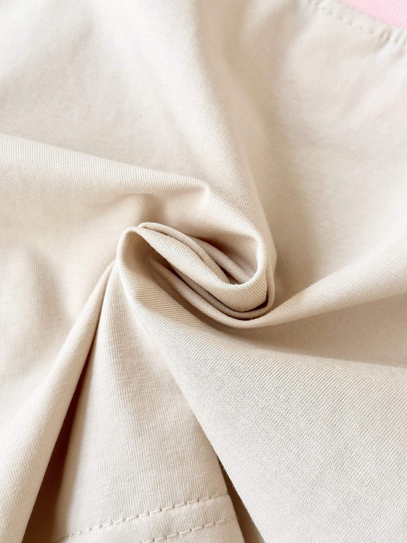 Girls' Stitching Casual Short-sleeved Two-piece Suit