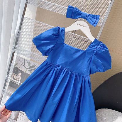 Children's Princess Dress Baby Girl Short Sleeve