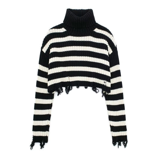 Women's Vintage Stripe Short Sweater
