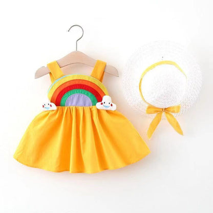 Suspender Skirt Infant Internet Celebrity Color Dress