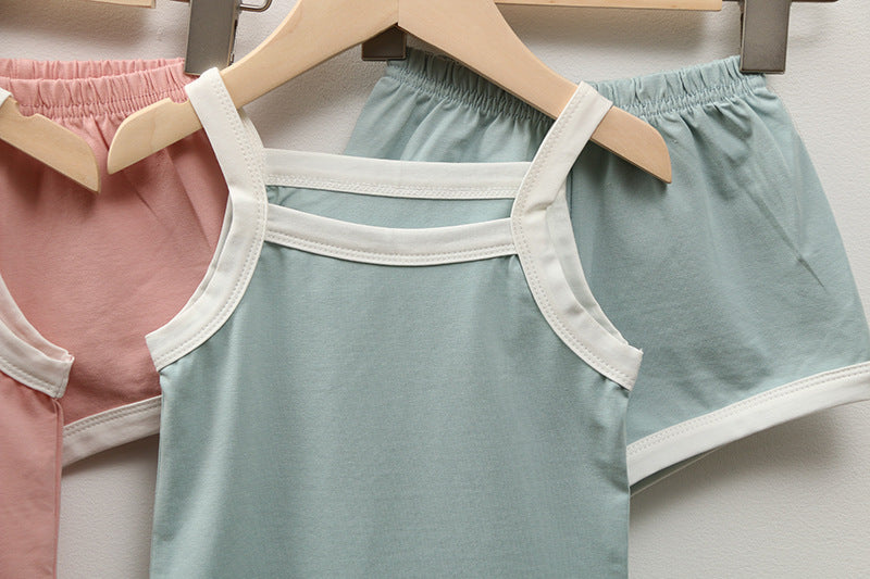 Baby Loungewear Summer Casual Sling Suit