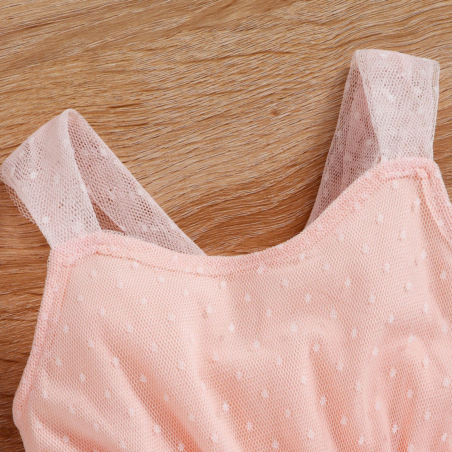 Infant Mesh Spaghetti-strap Dress