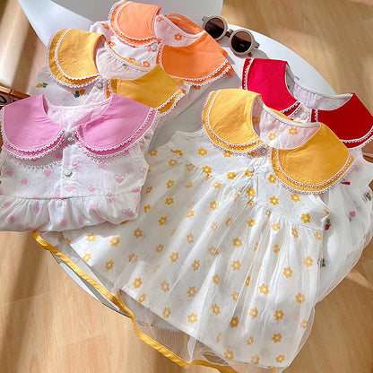 Shawl Trendy Thin Gauze Skirt Princess Cotton Cake Dress