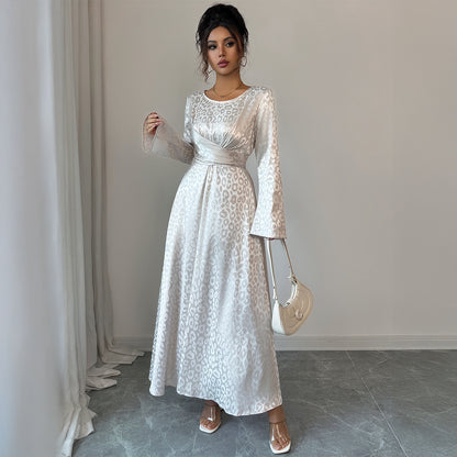 Long Sleeve High Waist Maxi Dress Women