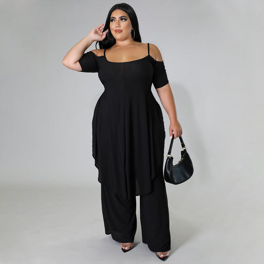 Arrival Solid-color Sexy Camisole Two-piece Set