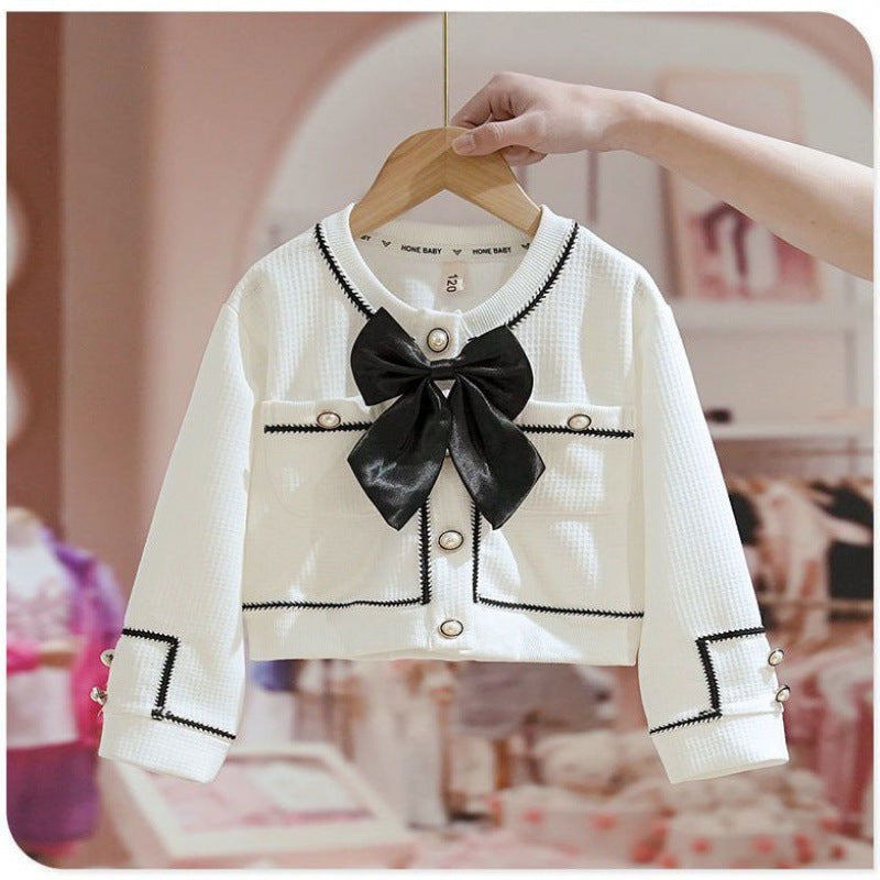 New Medium And Large Children's Korean Trendy Coat Top Children's Two-piece Suit