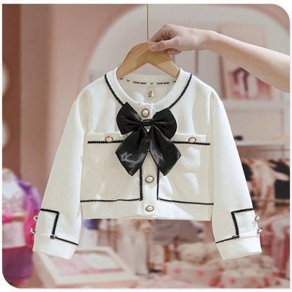New Medium And Large Children's Korean Trendy Coat Top Children's Two-piece Suit