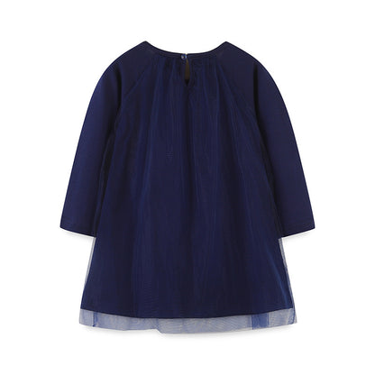 Children's Long-sleeved Princess Dress Delicate Heart