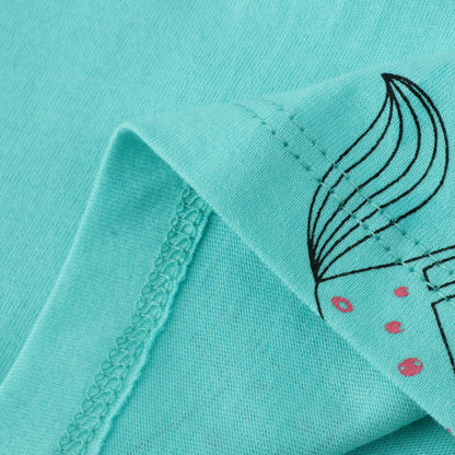 Girls' Western Style Short Sleeve Dress