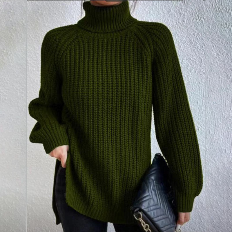 Woolen Sweater Fashion High Collar Thick Sweater