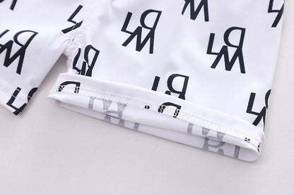 Children's Unisex Baby Suit Western Style Printed Suit Two-piece Set