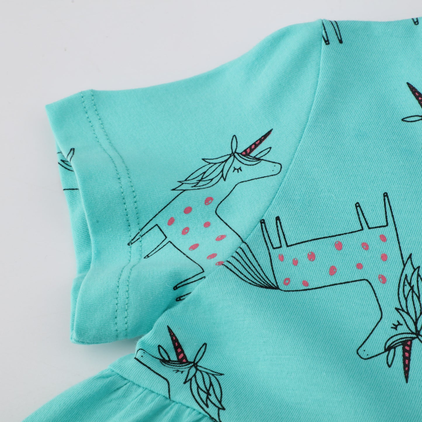 Girls' Western Style Short Sleeve Dress