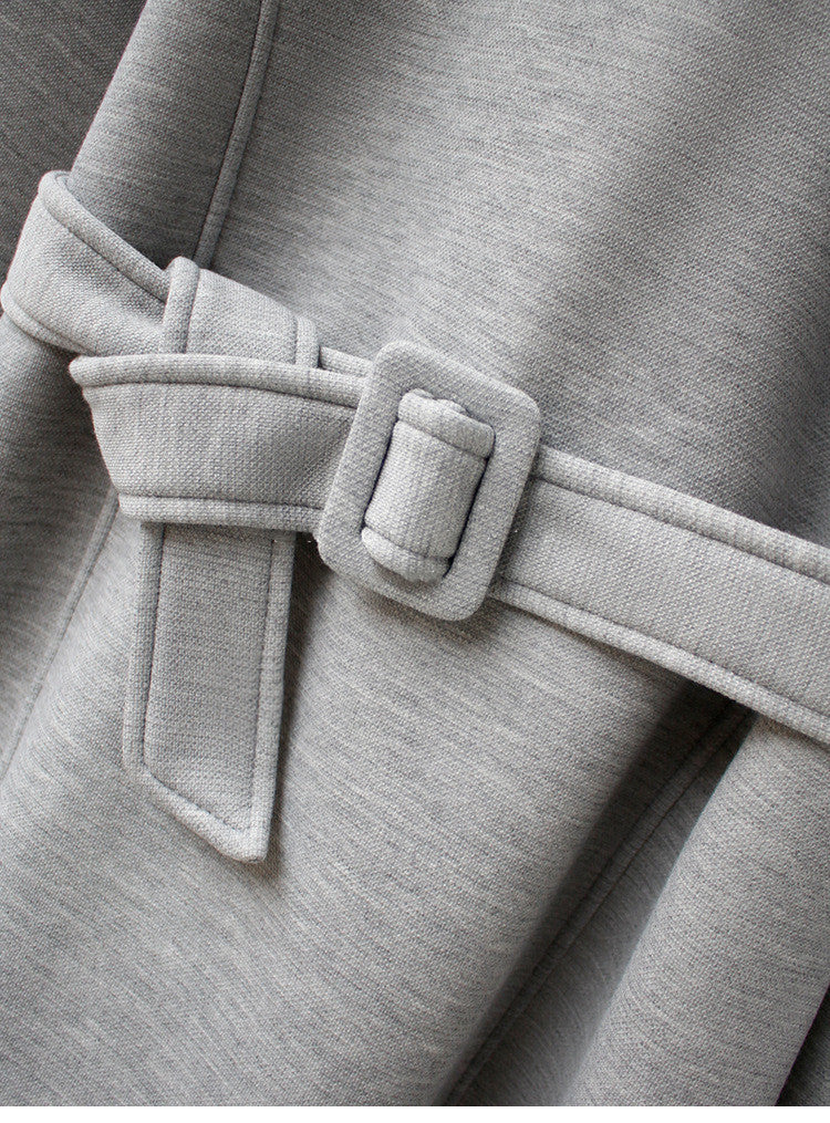 Loose Mid Length Plus Fleece Sweater Dress