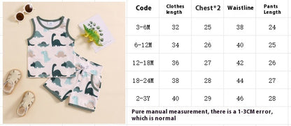 Boy Children Dinosaur Vest Suit