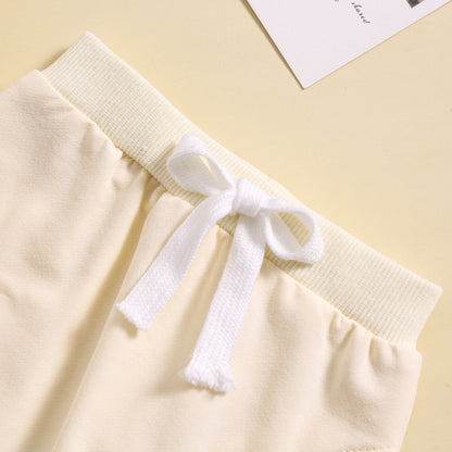 Children's Suit 0-3 Years Old Girl's Clothes Long-sleeved Sweater Fashionable Outer Wear Sweatpants
