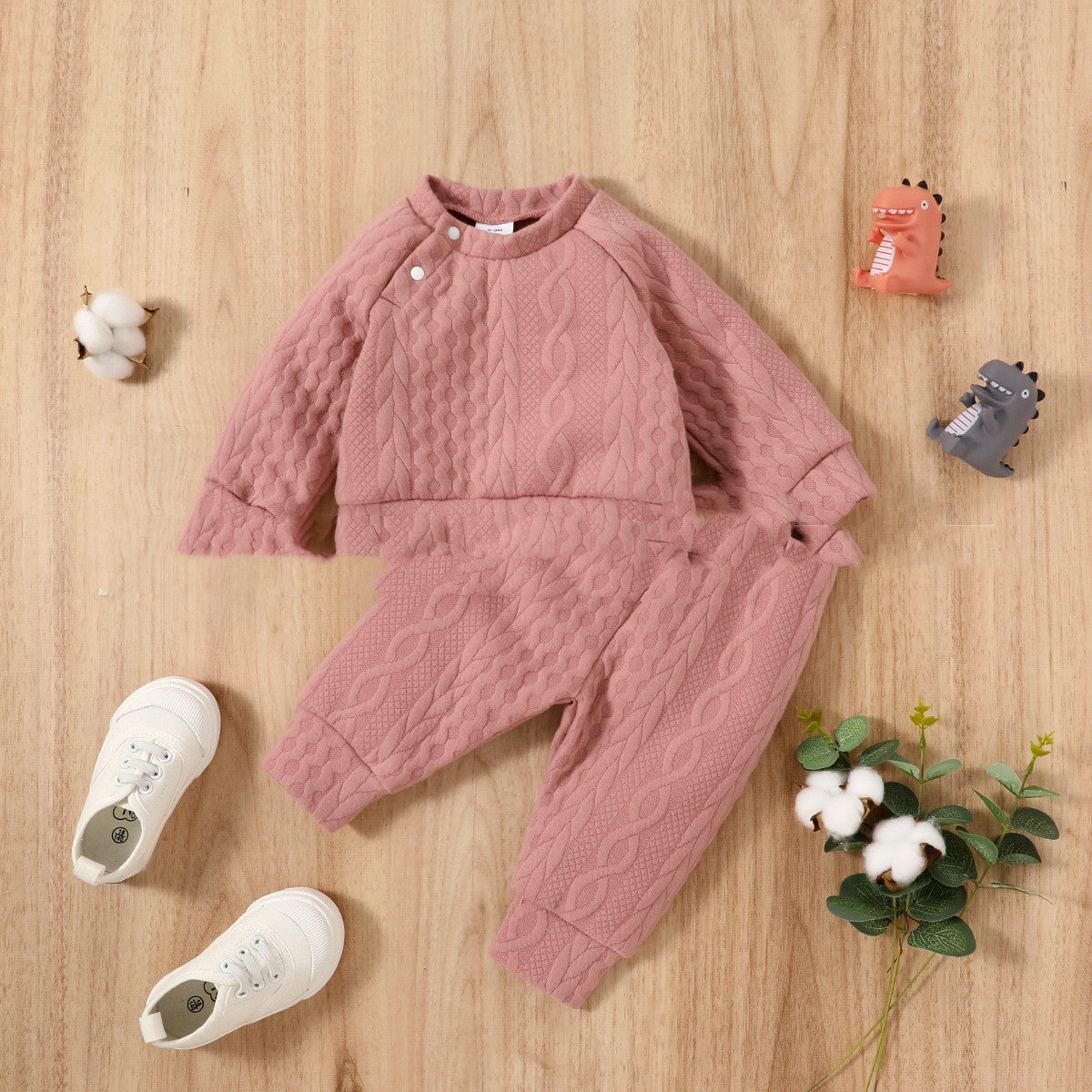 Autumn And Winter Solid Color Not Hooded Sweater Cotton Suit