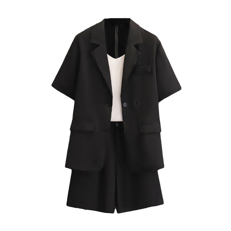 Plus Size Suit Two Piece Fat Mm Small Suit Jacket