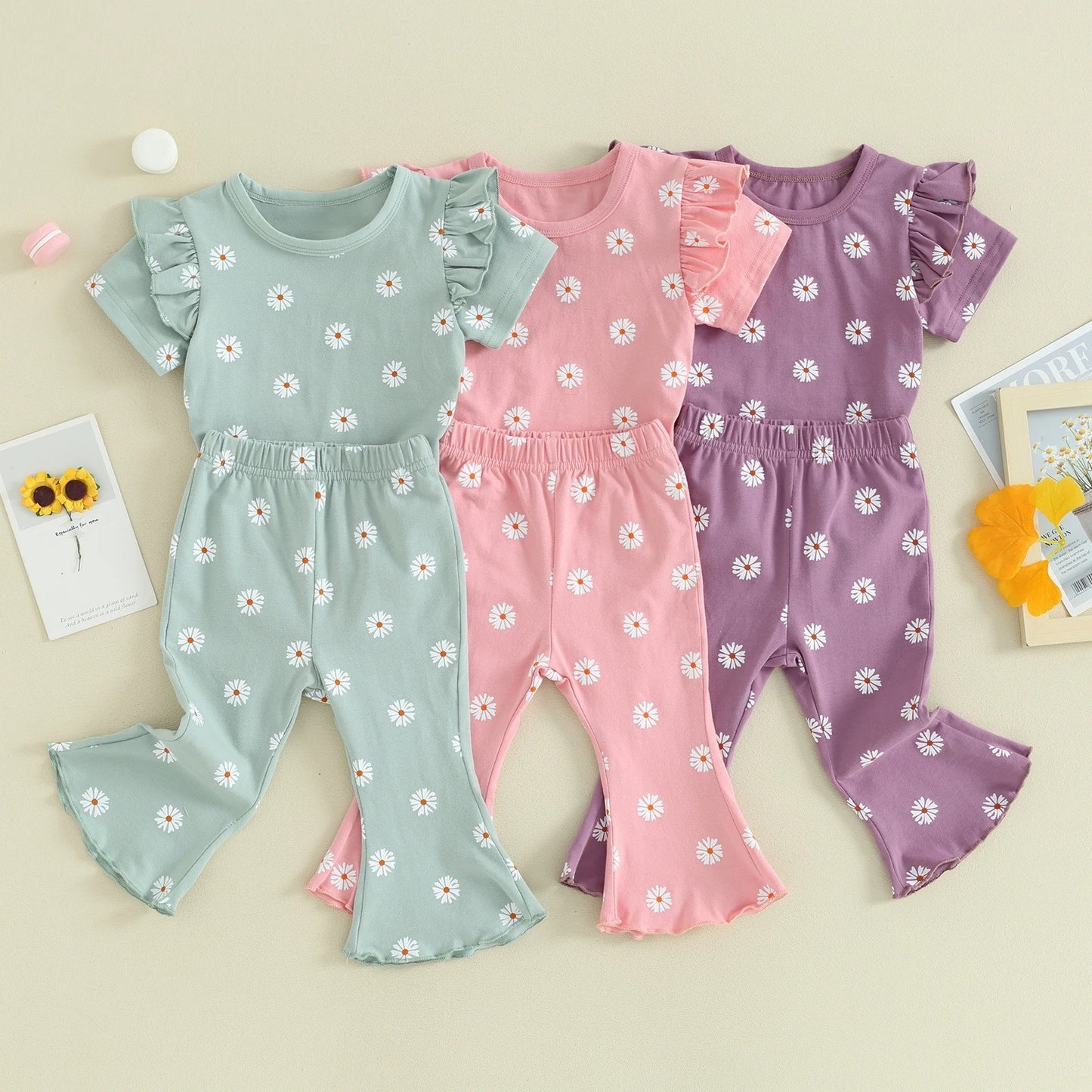 Children's Tops And Pants Printing Suit