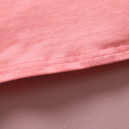 Baby Girl Alphabet Print Short-sleeved Trousers Suit