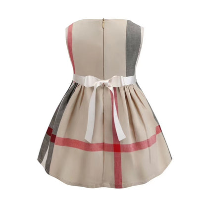 Summer Children's Double-breasted Sleeveless Dress