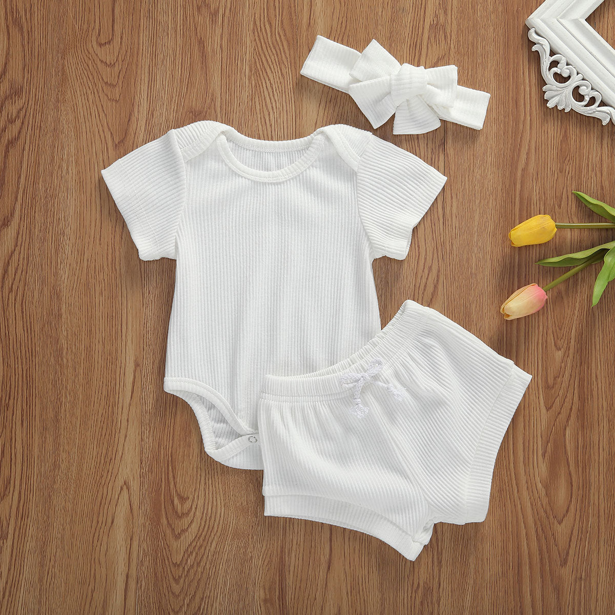 Multicolor anti-stripe two-piece set