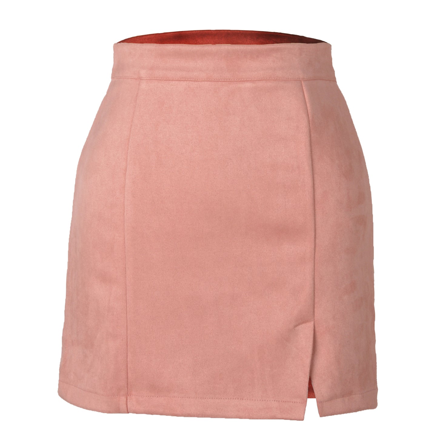 Autumn And Winter Suede A- Line Korean Style High Waist Fashion Sexy Skirt