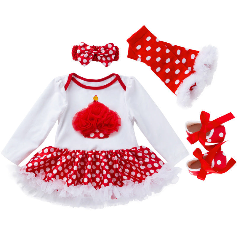 European and American baby holiday suit