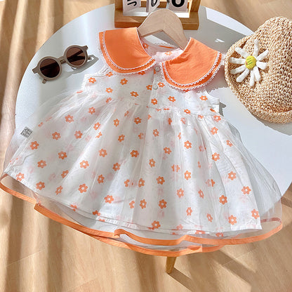 Shawl Trendy Thin Gauze Skirt Princess Cotton Cake Dress