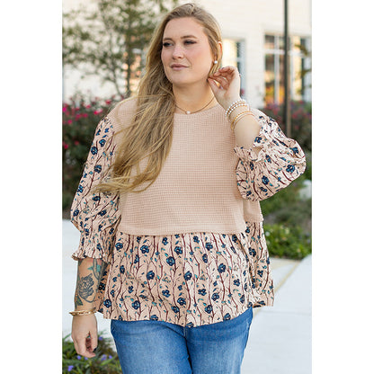 Autumn New Pullover Long Sleeve Top Women's Pleated Multi-color