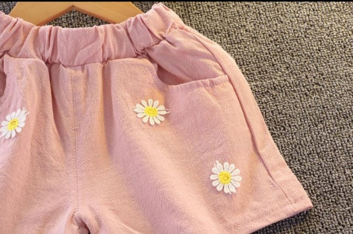 Fashion baby cartoon summer short sleeve suit