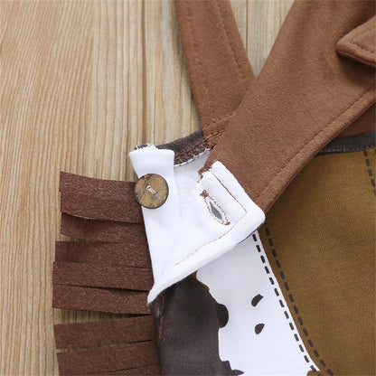 Boys And Girls Jumpsuit Hat Scarf Set