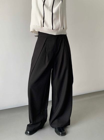 Adjustable Waist Design Versatile Suit Relaxed Casual Pants