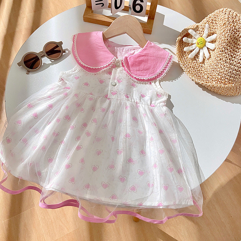 Shawl Trendy Thin Gauze Skirt Princess Cotton Cake Dress