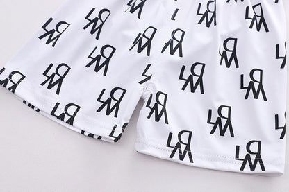 Children's Unisex Baby Suit Western Style Printed Suit Two-piece Set