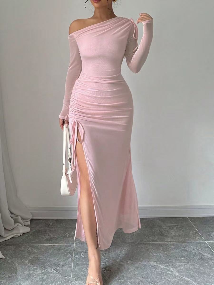 Ladies Fashion Slim Knit Dress