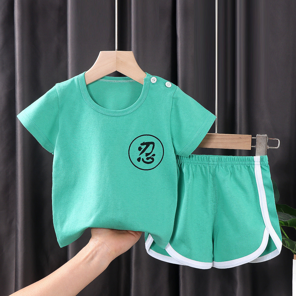 Children's Short-sleeved Suit Korean Clothing
