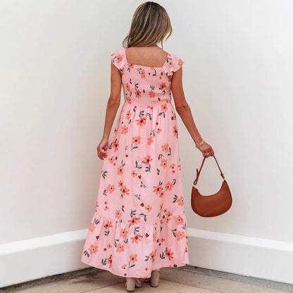 Women's Long Dress Summer New V-neck Dress